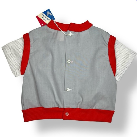 Vintage Cradle Togs Boys “Mommy’s Big Boy” Shirt Appliqué , Button Back ,9mo NWT - Picture 2 of 7